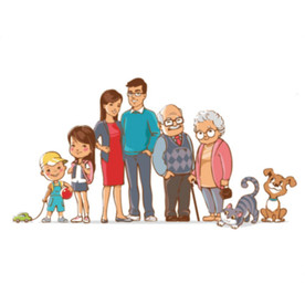 一家人图片卡通适量