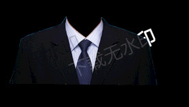 证件照签证男士西装领带模板