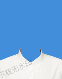 证件照白色衬衫模板