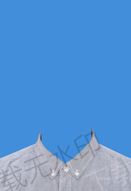 灰色衬衫证件照模板