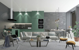 北欧 风格 客厅 餐厅 厨房