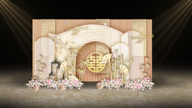 新中式婚礼迎宾区