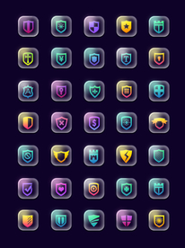 玻璃质感图标icon