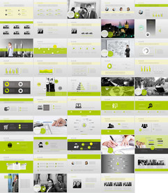 最新绿色健康PPT新能源PPT