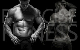 健身房肌肉型男工装背景墙