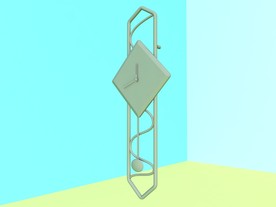 钟表素材模型 时尚挂钟 C4D