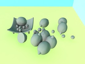 水果模型 苹果模型 篮子 篮子