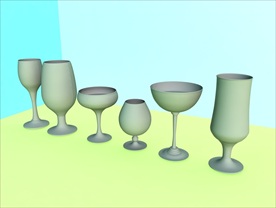 酒瓶模型 红酒架 C4D模型