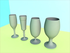 酒瓶模型 红酒架 C4D模型