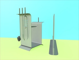 壁炉模型 壁炉设施 C4D模型