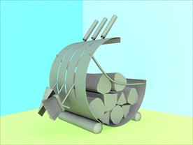 壁炉模型 壁炉设施 C4D模型