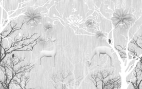 高档现代装饰画 TIF分层