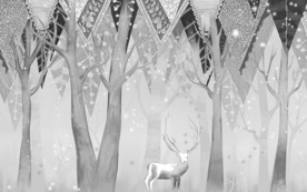 奢华抽象画 TIF分层 背景墙