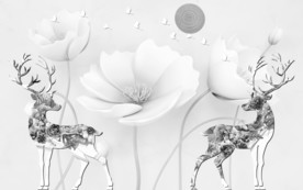 现代新品装饰墙画 TIF分层