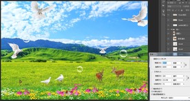 祼眼3D自然风光大草原风景背景