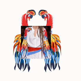 彩色的抽象 动物