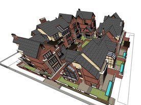 英式别墅SU模型