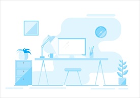 室内 扁平 商务 元素 装扮