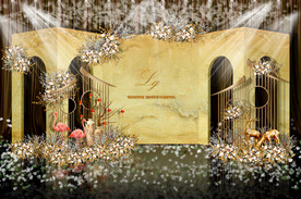 新中式婚礼背景