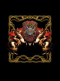 男装  大牌 图案  胸花