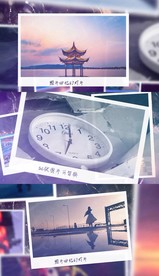 浪漫情人旅游回忆相册pr模板