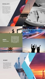 现代简洁平滑图文幻灯片pr模板