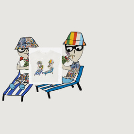 卡通小人 大牌男装