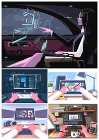 矢量现代数字办公系列