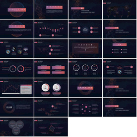 互联网科技金融理财商务汇报黑色