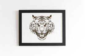 虎啸艺术装饰画