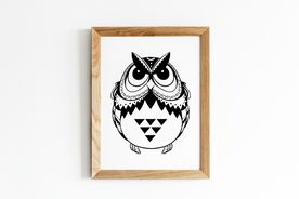 猫头鹰装饰画