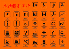 车站指引图示