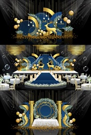 简约大气婚礼舞台效果图