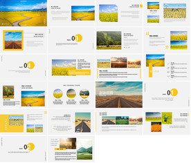 金色稻谷粮食农民农业金秋PPT