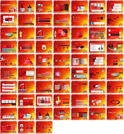 通用红色PPT大气模板