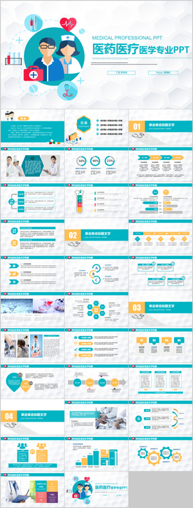 医疗卫生医药医院医生医学PPT