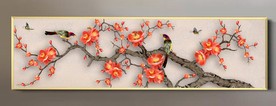 原创高清梅花喜鹊装饰画背景墙
