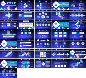 时尚微立体团队年终总结PPT