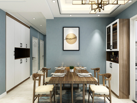 新中式风客餐厅装修效果图