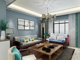 新中式家居客厅装修效果图
