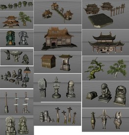 26个C4D游戏模型合集