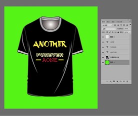 时尚英文黑底黄色字母流行时尚T