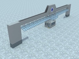 日照职业技术学院南门模型