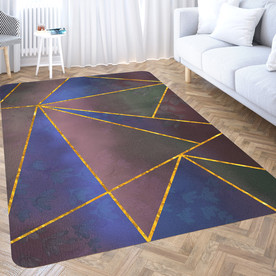 几何抽象方块地毯