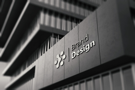 logo立体字效果图样机图片