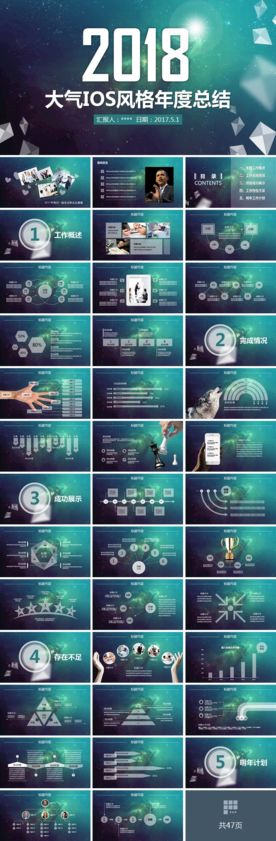 大气 年会总结 年度总结