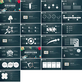 清新简约说课教育培训PPT课件