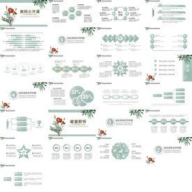 清新简约说课教育培训PPT课件