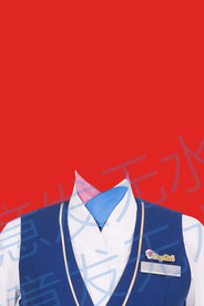 空姐校服证件照衣服模板