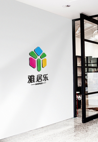 logo前台文化墙效果图样机图